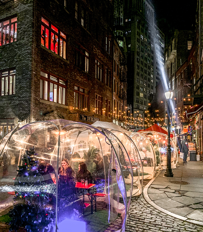 Christmas Vibes & Outdoor Dining in New York City